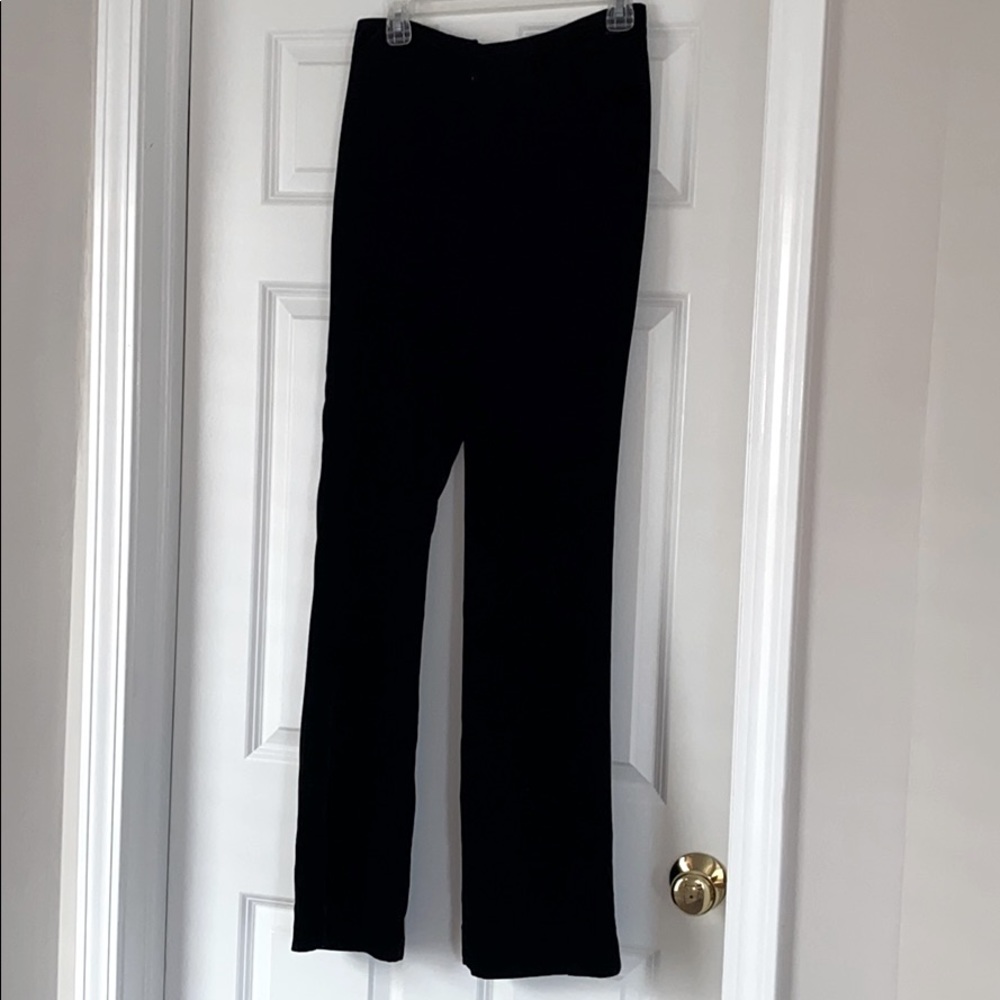 NWT Etcetera Black Silk Blend Velvet Pants